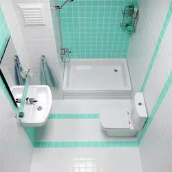 Baths in the interior of a small combined bathroom