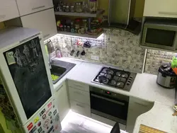 Kitchen Design 6 M2 With Dishwasher And Refrigerator