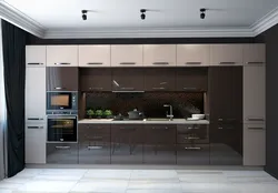 Kitchen Design In Line With Refrigerator