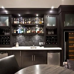 Bar design in living room