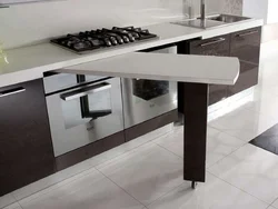 Kitchens With A Pull-Out Table From Under The Countertop Photo