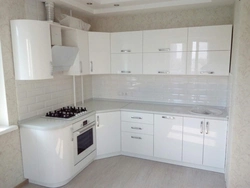 White plastic kitchen interior