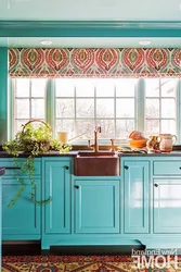 Tiffany kitchen color in the interior