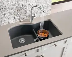 Stone sinks for kitchen photo