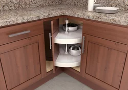 Corner kitchen sink with cabinet photo small