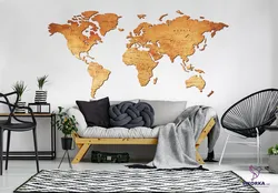 Map In The Living Room Interior Photo