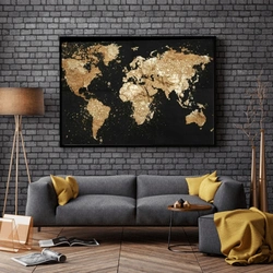 Map in the living room interior photo
