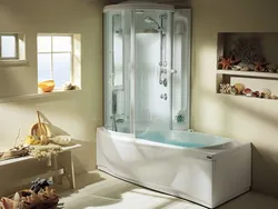 Bathtub like shower cabin photo