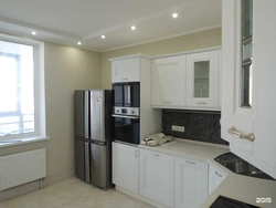 Photos of kitchens in a one-room apartment