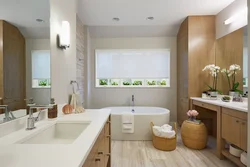 Kitchen bath design photo in apartment