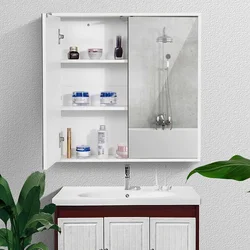 Hanging cabinet for bathroom in the interior