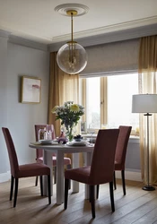 Pendant lamps in the kitchen above the table photo in the interior