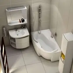 Bathroom design with acrylic bathtub