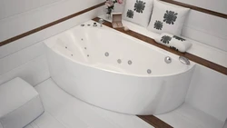 Bathroom design with acrylic bathtub