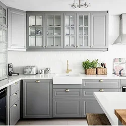 White Budbin Kitchen In Real Interior