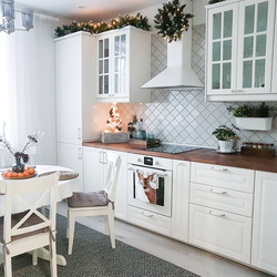 White Budbin Kitchen In Real Interior