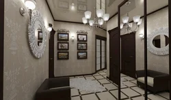 Koridorda Tünd Divar Kağızı Foto Dizaynı