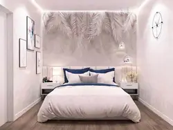White walls in the bedroom interior photo