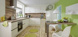 Interior flooring for white kitchen