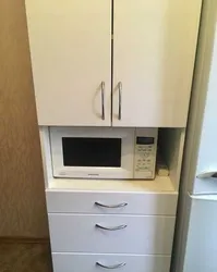 Шкаф пенал для микроволновки на кухню фото