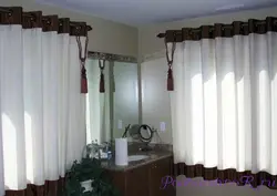 Curtains for the kitchen with rings photo