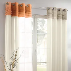 Curtains for the kitchen with rings photo