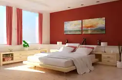 Как покрасить спальню в два цвета фото