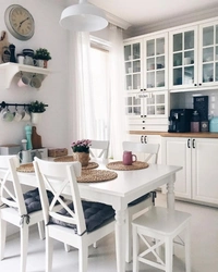 Kitchen Interior With White Table