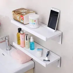 Place shelves in the bathroom photo