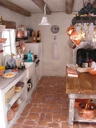 Фото дизайна кухни с печкой