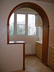 DIY kitchen arch design