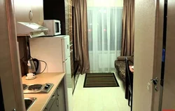 Room with kitchen and toilet photo