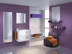 Bathroom furniture in the interior photo of the room