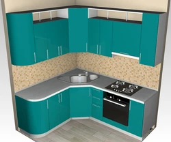 Corner Kitchens With Sink In The Corner Photo With Dimensions