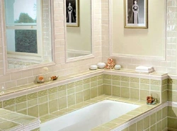 Shelf tile bath photo