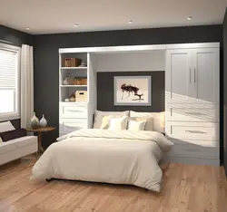 Bedroom design with built-in wardrobes