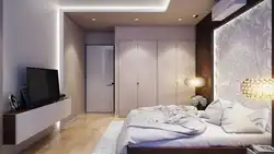 Bedroom design with built-in wardrobes