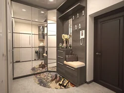 Hallway With 2 Cabinets Design