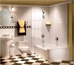 Checkerboard bathroom tiles photo