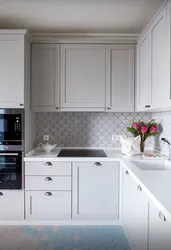 White Corner Kitchens In A Modern Style Photo In The Interior