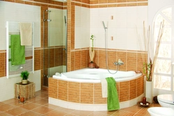Photo placement of a bathtub in a bathroom