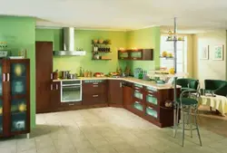 Кухни орехового цвета фото в интерьере