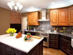 Walnut kitchen interior photos