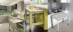 Кухня дызайн высоўны стол