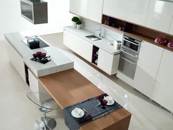 Кухня дизайн выдвижной стол