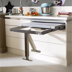 Кухня дизайн выдвижной стол