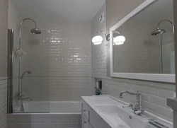 Плитка в ванной комнате не до потолка фото