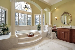 Bathtub with column photo