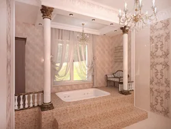 Bathtub with column photo