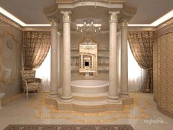 Bathtub with column photo